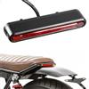 evermotor Fanale Posteriore LED per Moto, E24 Omologate, 6-58V, Luce di Stop Omologata StVZO con Marchio K per E-Bike, Cavo di 1200mm, per Portapacchi Posteriore 50/80mm
