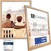 CABBEL confezione doppia (set di 2) cornice 40x60 cm, Rovere, robusta cornice in legno MDF, plexiglass infrangibile,