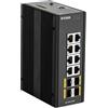 D-Link Switch di rete D-Link DIS‑300G‑12SW Gestito L2 Gigabit Ethernet (10/100/1000) Nero [DIS-300G-12SW]