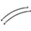 AERZETIX - Set di 2 tubi di alimentazione 300mm 1/2'' femmina - 3/8'' maschio - tubo flessibile di collegamento - raccordi flessibili/sanitari per rubinetti/bagno/cucina - C51088
