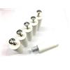 Selve 3 paia di fermi di arresto per tapparelle 60 mm bianco con vite e dado inserito.