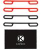 Camkix Kit Blocco Eliche Compatible con DJI Mavic Pro/Platinum (2x Rosso + 2x Nero) - Mantiene Entrambe le Coppie di Eliche Bloccate in Posizione Parallela Fissa