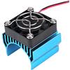 Dilwe Dissipatore di Calore Motore 540/550/3650 con Ventola di Raffreddamento,Accessorio per Dissipatore di Calore per Motore Elettrico RC in Scala 1/10(Blu)