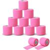 EZ Tattoo Grip Tape- 12pezzi (5cmx4.5m) Benda Autoadesiva per il Gonfiore della Distorsione del Polso e della Caviglia, Nastro per Tubo di Presa del Tatuaggio per Macchina del Tatuaggio (Rosa)