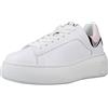 Armani Exchange Comfortable Fit, Light Weight, Scarpe da Ginnastica Donna, Bianco (Optical White), 41 EU Stretta