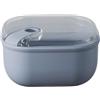OMADA Design - Contenitore ermetico per alimenti da 1 L alto con coperchio trasparente - Made in Italy - Linea Pull Box