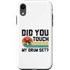 Drumming Gift For A Drummer Drum Custodia per iPhone XR Did You Touch My Drum Set Batteria Batteria Batterista