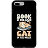 Woman Reading Cat Book Lover Custodia per iPhone 7 Plus/8 Plus Libro In Una Mano Gatto Negli Altri Gatti E Libri