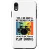 Drumming Gift For A Drummer Drum Custodia per iPhone XR Sì, ho un piano pensionistico Ho intenzione di suonare la batteria
