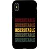Inscrutable Apparel Custodia per iPhone X/XS Orgoglio imperscrutabile, imperscrutabile
