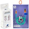 MUTTO Pack caricabatterie da auto USB, [doppia porta QC3.0] 5 V/2 A + cavo dati USB-Lightning Flower Dreams