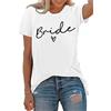 hohololo Maglietta da donna JGA Team Bride Shirt Team Sposa Shirt Per Donne Addio al Nubilato Tshirt Magliette da Damigella d'Onore…, Grigio 2, XS