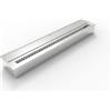 Divina Fire Bruciatore per camino a bioetanolo biocamino in acciaio inox 7 lt 91,5X18,7XH9,5 cm