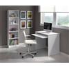 Dmora - Scrivania Dayton, Scrittoio per ufficio con ripiano, Tavolo da studio porta PC da ufficio o cameretta, Tavolo da studio, 90x54h79 cm, Bianco