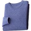 Rfmfkkg Maglioni in Cashmere da Uomo Girocollo Tinta Unita Pullover Maglione Slim Fit Top Leggeri Orchid L