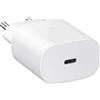 SAMSUNG CARICABATTERIE FAST CHARGE 25W TYPE C EP-TA800 BIANCO