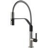 Foster Miscelatore monocomando con canna girevole e doccia estraibile 8425 100 finitura acciaio inox - IN PROMOZIONE FINO AL 30/06