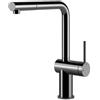 Foster Miscelatore monocomando con canna girevole ed estraibile 8426 106 finitura ottone PVD gun metal