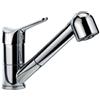Foster Miscelatore monocomando con canna girevole ed estraibile 8449 500 finitura ottone cromato