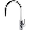 Foster Miscelatore monocomando con canna girevole ed estraibile 8467 000 finitura ottone cromato