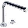 Foster Miscelatore a comando remoto con canna girevole e con bocca estraibile 8471 000 finitura ottone cromato