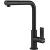 Foster Miscelatore monocomando con canna girevole ed estraibile 8498 626 finitura ottone matt black