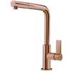Foster Miscelatore monocomando con canna girevole ed estraibile 8498 858 finitura ottone PVD copper