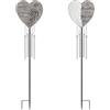 Bocola Campanello a vento commemorativo per cimitero, personalizzabile, in resina, regalo per la perdita di una persona cara, per giardino, patio, lapide, lapide, decorazioni per esterni, palo in