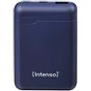 Intenso Powerbank XS10000 - Caricabatterie Portatile (10000 mAh, Adatto per Smartphone/Tablet PC/Fotocamera Digitale), blu