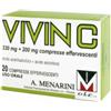 Menarini Vivin C Farmaco Contro Raffreddore e Influenza 20 Compresse Effervescenti