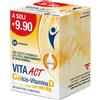F&F Vita ACT Calcio + Vitamina D Integratore Per il Benessere Di Ossa e Denti 60 Compresse
