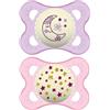 MAM Baby MAM NIGHT SUCCHIETTO 2-6 MESI SILICONE DOPPIO FEMMINA
