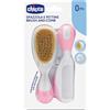 CHICCO SPAZZOLA + PETTINE ROSA