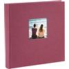 goldbuch 24 888 - Album Fotografico Bella Vista Fucsia, 25 x 25 cm, 60 Pagine Bianche con divisori in Pergamena, Copertina in Lino, Colore Bacche