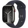 Apple Watch Series 9 GPS + Cellular - Smartwatch con Cassa 45m in Acciaio inossidabile Grafite con Cinturino Sport Band Mezzanotte - M/L - MRMW3QL/A