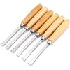 Vikye Strumenti per intagliare il legno, 6 pezzi Scalpelli per legno per intagliare a mano professionale Set Strumenti per scolpire la falegnameria per falegnami, intagliatori, artisti