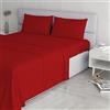 Italian bed Linen Cl El Rosso 2Pst Completo Letto, Microfibra, Matrimoniale, 240 x 270 cm, 4 unità