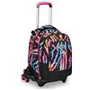 SEVEN Trolley Scuola Jack Detach 3 Ruote, Nero Fucsia, Multi-Shade Girl, 3 in 1, Zaino Con Carrello Sganciabile, Tasca Amovibile Uso Zainetto e Crossover System, Zaino Scuola Viaggio, Bambina Ragazza