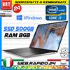 Dell PC NOTEBOOK DELL XPS 9343 13,3" I7-5500U RAM 8GB SSD 500GB TOUCH FULL HD NVME