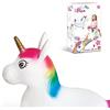 Mondo Toys - Unicorn Ride-On Unicorno gonfiabile cavalcabile per bambini - Unicorno Gonfiabile da Cavalcare - Animale saltellante - Alta qualità - 09132