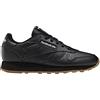 Reebok Classic Leather, Scarpe da ginnastica Bambini e ragazzi, Core Black Core Black Reebok Rubber Gum 02, 36.5 EU