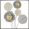 FERRETTI Pannello Decorativo a Fiori Sqity 50x3,8x50 Cm In Ferro Multicolore