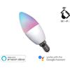 Homcloud LAMPADA LED SMART EE-45WE14 RGB + BIANCO CALDO E14 C37 DIMMERABILE WIFI - ALEXA E GOOGLE HOME