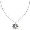 Amen Collana con ciondolo a forma di Timone in Acciaio e Smalto, lunghezza 50+5 cm Collezione Metropolitan ACCL102