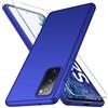 YIIWAY Cover Samsung Galaxy S20 Fe 4G / 5G + Pellicola Vetro Temperato, Blu Ultra Sottile Custodia Cover Protettiva Case per Samsung Galaxy S20 Fe 4G / 5G YW41783