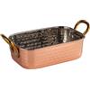 APS Mumbai 40736 - Mini padella da servizio, in acciaio inox, effetto rame, 14,5 x 9,5 x 4,5 cm, 0,45 litri