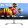 LG 27ML60SP Monitor 27 Full HD LED IPS, 1920x1080, 1ms, AMD FreeSync 75Hz, Audio Stereo 10W, 2x HDMI 1.4 (HDCP 1.4), VGA, AUX, Schermo Antiriflesso, Flicker Safe, Bianco