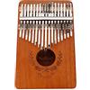 Alnicov Kalimba 17 tasti Thumb Piano con istruzioni di studio e Tune Hammer, portatile Mbira mogano Finger Piano, regalo per bambini adulti principianti professionisti