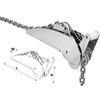 Trem-Musone Basculante Acciaio Inox Can Mod. Whale L mm: 330 W mm: 70 H mm: 180 Spessore: 4 mm Kg: 3 Per Ancore Max Kg.: 10