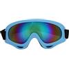 Shanrya Occhiali da Sci, Occhiali da Sci Antivento per Bambini PC, Occhiali da Snowboard e Moto, Occhiali da Ciclismo Leggeri, Ampia Vista, Unisex per Sport All'Aria(Pellicola a colori con cornice azzurra)